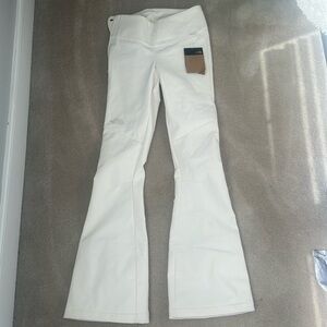 Brand new white snoga north face snow pants